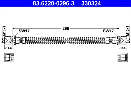 спирачен маркуч ATE 83.6220-0296.3
