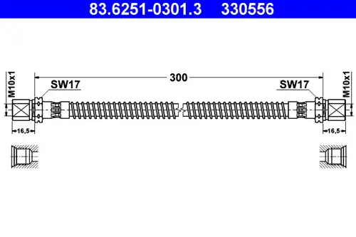 спирачен маркуч ATE 83.6251-0301.3