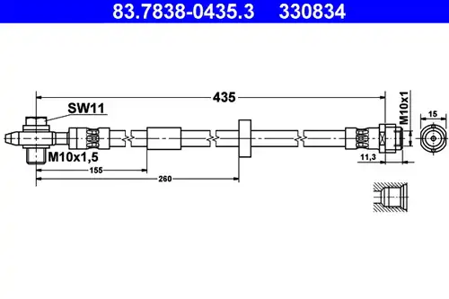 спирачен маркуч ATE 83.7838-0435.3