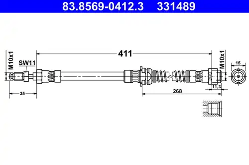 спирачен маркуч ATE 83.8569-0412.3