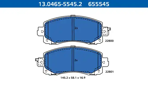 накладки ATE-APAC 13.0465-5545.2