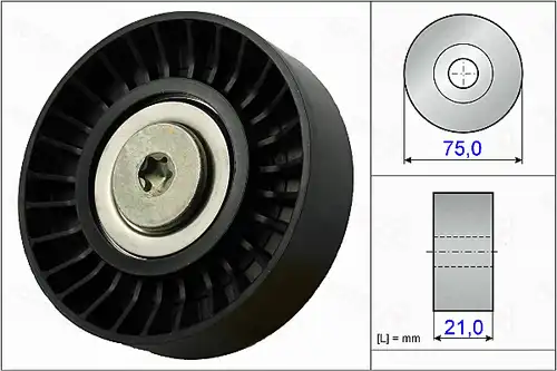 паразитна/ водеща ролка, пистов ремък AUTEX 654901