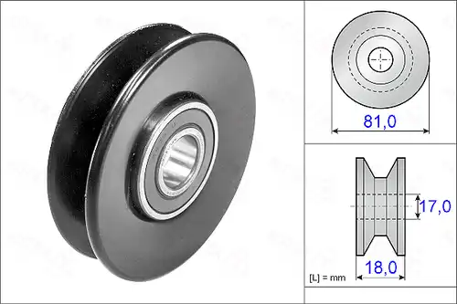 паразитна/ водеща ролка, пистов ремък AUTEX 654927
