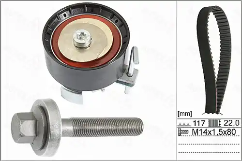 комплект ангренажен ремък AUTEX 702841