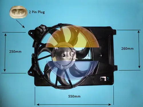 електромотор, вентилатор на радиатора AUTO AIR GLOUCESTER 05-1023
