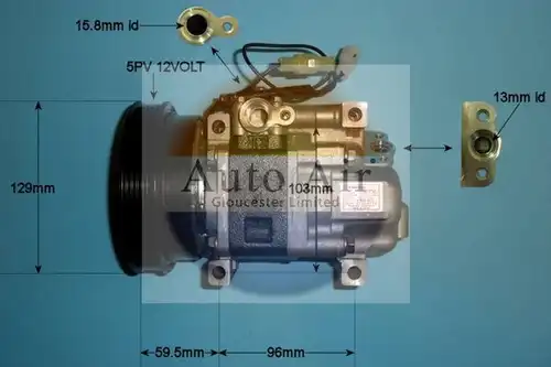 компресор за климатик AUTO AIR GLOUCESTER 14-0030