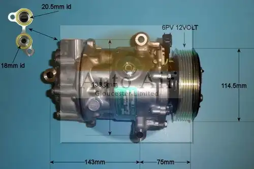 компресор за климатик AUTO AIR GLOUCESTER 14-0057