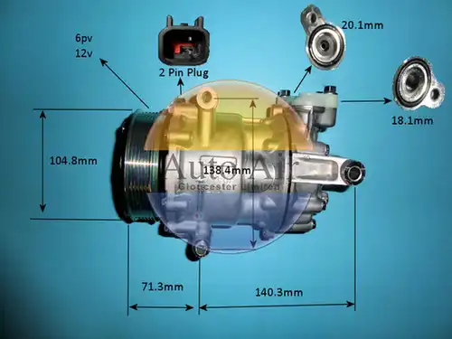 компресор за климатик AUTO AIR GLOUCESTER 14-0057P