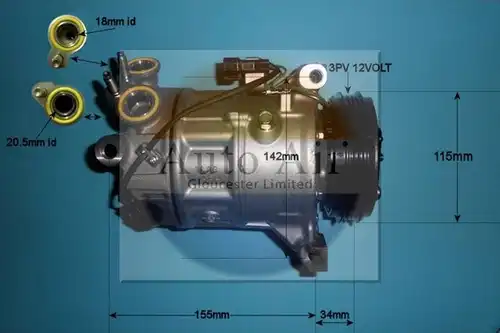 компресор за климатик AUTO AIR GLOUCESTER 14-0075