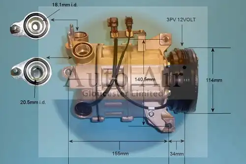 компресор за климатик AUTO AIR GLOUCESTER 14-0075P