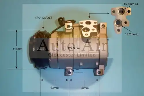 компресор за климатик AUTO AIR GLOUCESTER 14-0127P