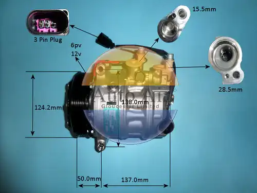 компресор за климатик AUTO AIR GLOUCESTER 14-0133