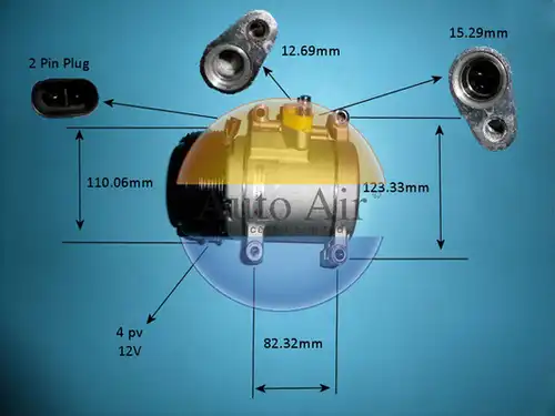 компресор за климатик AUTO AIR GLOUCESTER 14-0189P