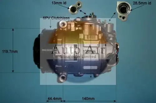 компресор за климатик AUTO AIR GLOUCESTER 14-0204