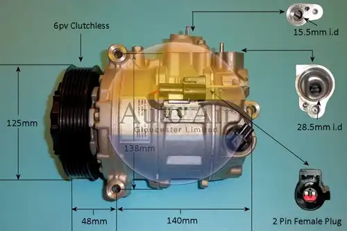 компресор за климатик AUTO AIR GLOUCESTER 14-0244