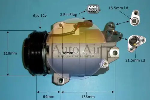 компресор за климатик AUTO AIR GLOUCESTER 14-0255P