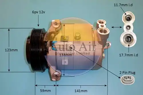 компресор за климатик AUTO AIR GLOUCESTER 14-0271P