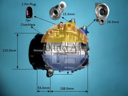 компресор за климатик AUTO AIR GLOUCESTER 14-0350