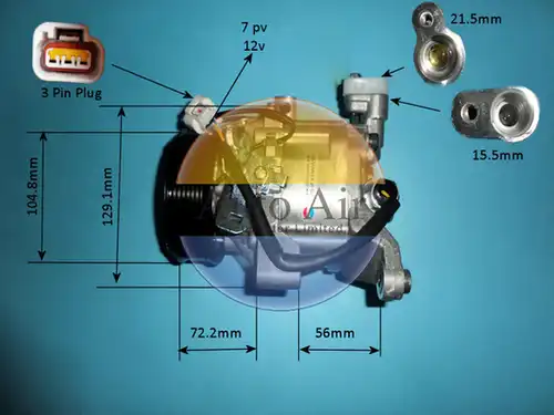 компресор за климатик AUTO AIR GLOUCESTER 14-0596P