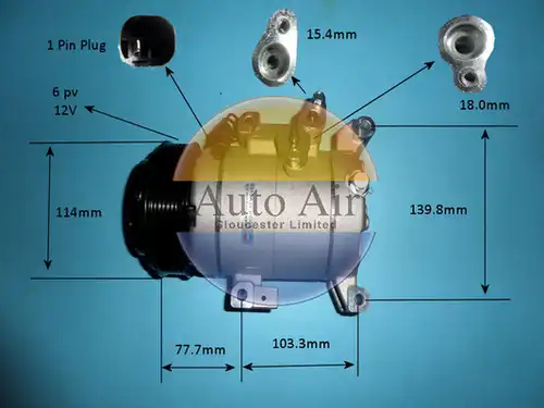 компресор за климатик AUTO AIR GLOUCESTER 14-0801P