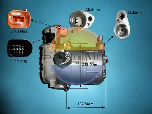 компресор за климатик AUTO AIR GLOUCESTER 14-0807