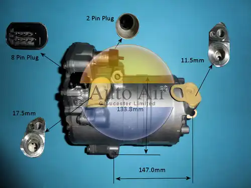 компресор за климатик AUTO AIR GLOUCESTER 14-0808