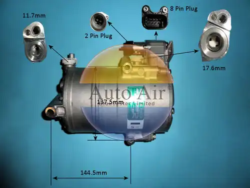 компресор за климатик AUTO AIR GLOUCESTER 14-0811