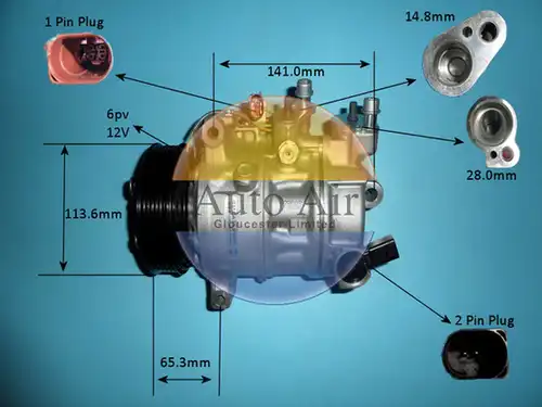 компресор за климатик AUTO AIR GLOUCESTER 14-0813P