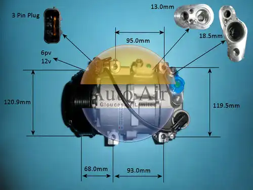 компресор за климатик AUTO AIR GLOUCESTER 14-0825P