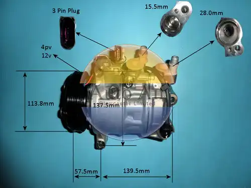 компресор за климатик AUTO AIR GLOUCESTER 14-0829