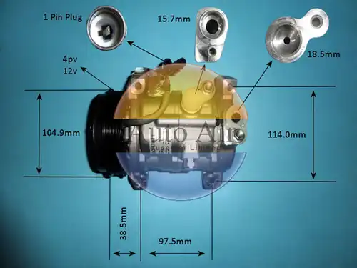 компресор за климатик AUTO AIR GLOUCESTER 14-0845