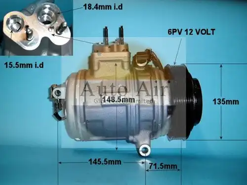 компресор за климатик AUTO AIR GLOUCESTER 14-1035