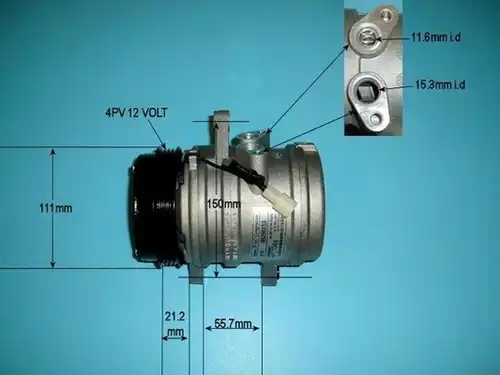 компресор за климатик AUTO AIR GLOUCESTER 14-1172