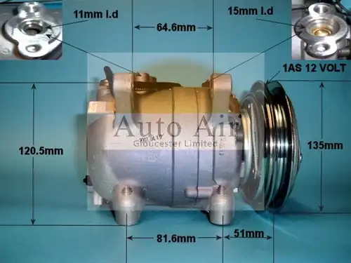 компресор за климатик AUTO AIR GLOUCESTER 14-1250