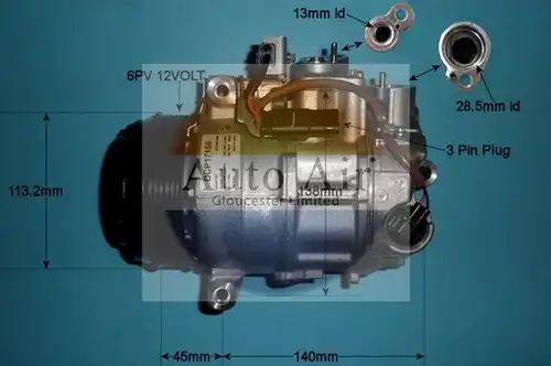 компресор за климатик AUTO AIR GLOUCESTER 14-1280