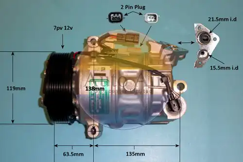 компресор за климатик AUTO AIR GLOUCESTER 14-1359