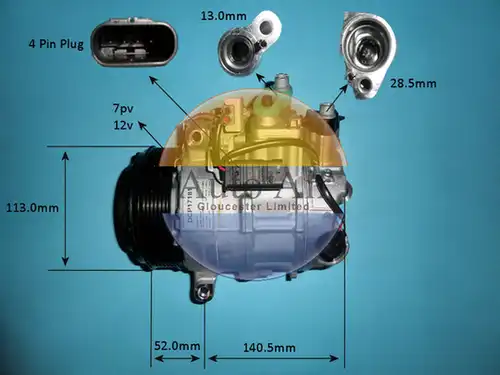 компресор за климатик AUTO AIR GLOUCESTER 14-1772