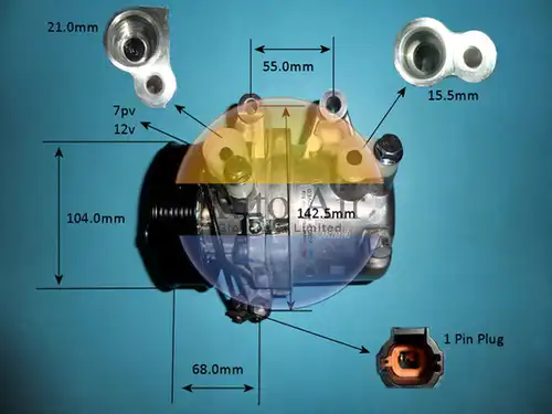 компресор за климатик AUTO AIR GLOUCESTER 14-1773P