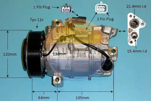 компресор за климатик AUTO AIR GLOUCESTER 14-1814