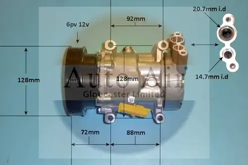 компресор за климатик AUTO AIR GLOUCESTER 14-1833P