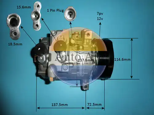 компресор за климатик AUTO AIR GLOUCESTER 14-2065