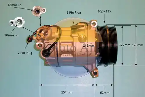 компресор за климатик AUTO AIR GLOUCESTER 14-2068P