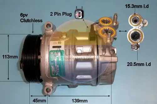 компресор за климатик AUTO AIR GLOUCESTER 14-2085