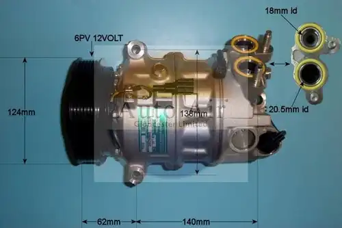 компресор за климатик AUTO AIR GLOUCESTER 14-2088