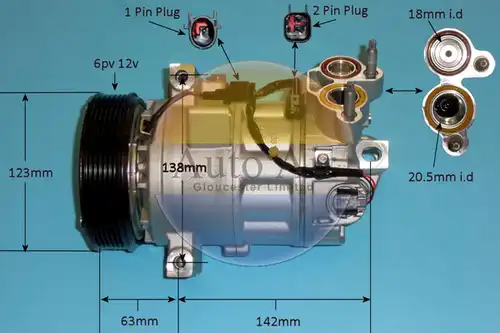 компресор за климатик AUTO AIR GLOUCESTER 14-2088P