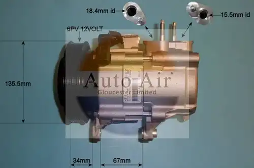 компресор за климатик AUTO AIR GLOUCESTER 14-4853