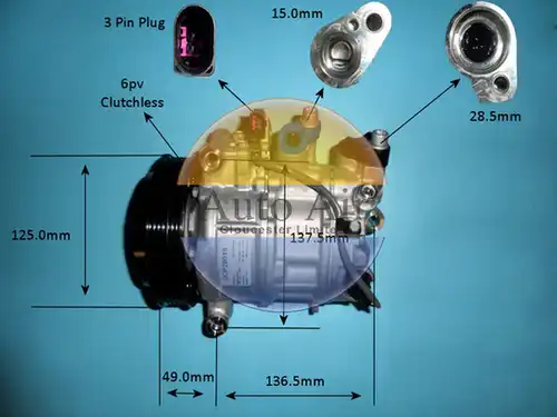 компресор за климатик AUTO AIR GLOUCESTER 14-5345