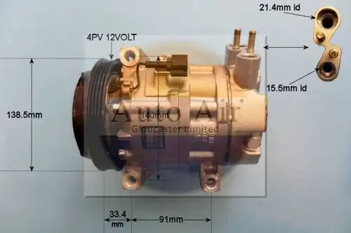 компресор за климатик AUTO AIR GLOUCESTER 14-6206