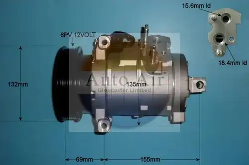 компресор за климатик AUTO AIR GLOUCESTER 14-8006P