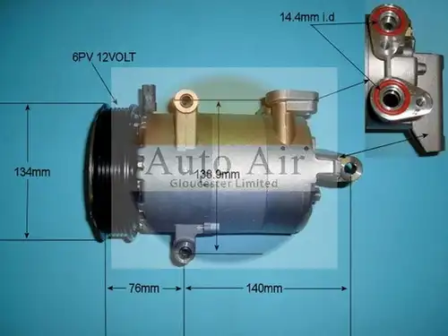 компресор за климатик AUTO AIR GLOUCESTER 14-8147